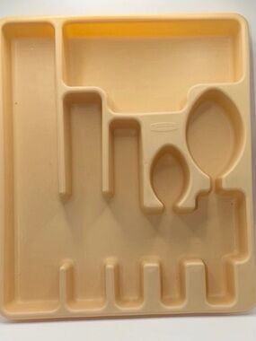 Vintage Rubbermaid Model 2922 Cutlery Drawer Organizer - Almond Color
